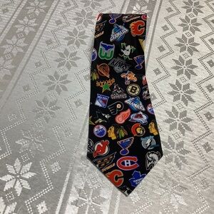 NHL Black Tie with Team Logos